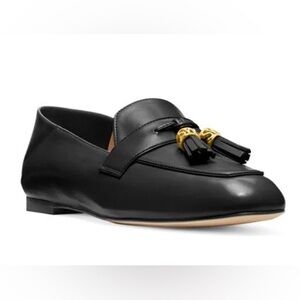 Stuart Weitzman black leather loafers